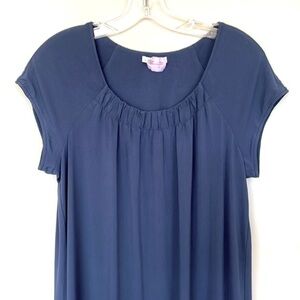 Vince blue Jersey knit balloon dress  L